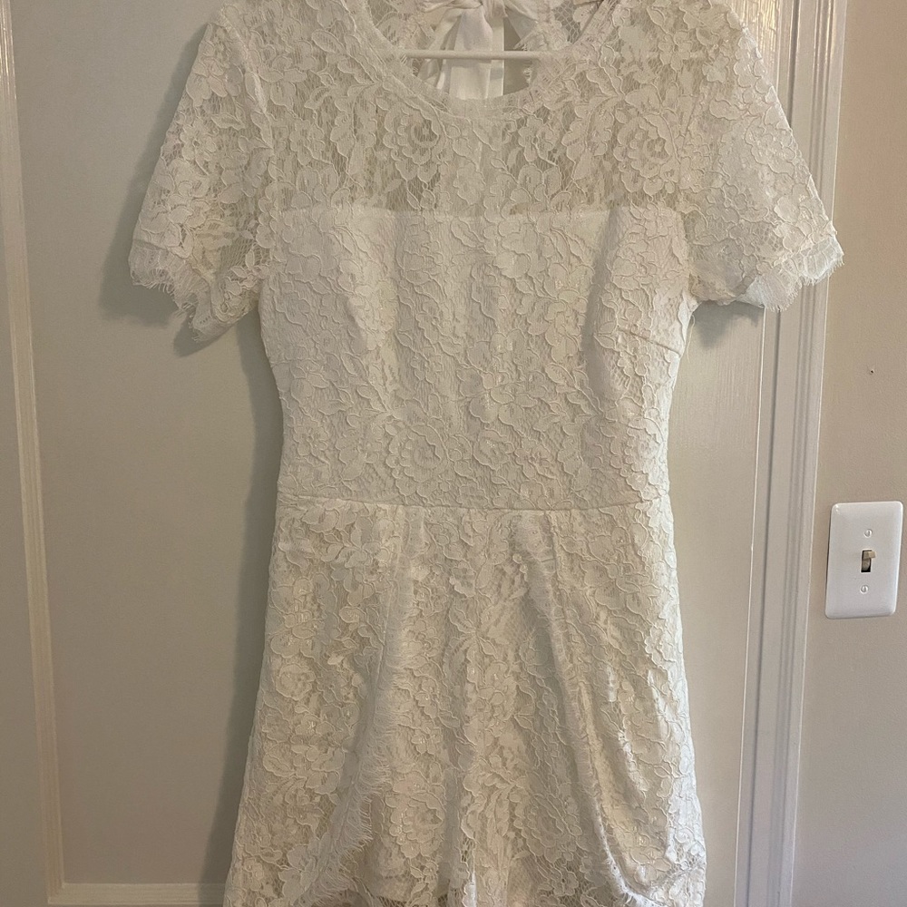 White Lace Romper